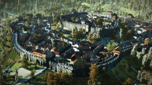 Medieval Town created in City Engine