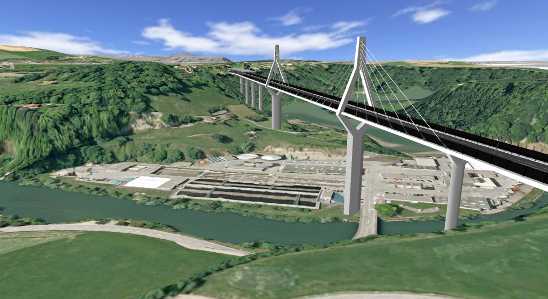The existing Autodesk Infrastructure Modeler will be enhanced in 2013 with the ability to draw on larger, cloud-based data sets. (Source: Autodesk, courtesy City of Fribourg, France.)