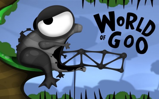 The World of Goo is a physics-based game where players build structures using “balls of goo” in increasingly difficult environments. The best players are invited to compete with other goopers online. (Source: 2D Boy)