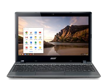 Acer also makes a Chromebook, but decided to add a hard drive instead of relying only on cloud storage. It is $50 cheaper than the Samsung but not as popular. (Source: Acer)