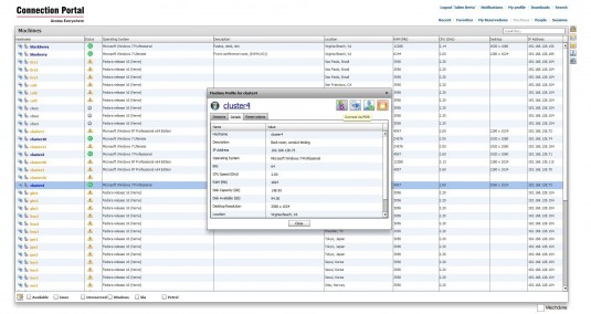 Connection Portal can identify available computers anywhere in the network of users, allowing projects to run on an otherwise idle PC. (Source: Mechdyne)