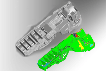 Schneider Electric uses Geomagic Qualify to turn CT scans into digital models to measure assembly quality. (Source: Schneider Electric via Geomagic)