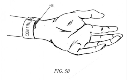 An image from Apple’s patent application for a wearable computing device. (Source: US Patent and Trademark Office)