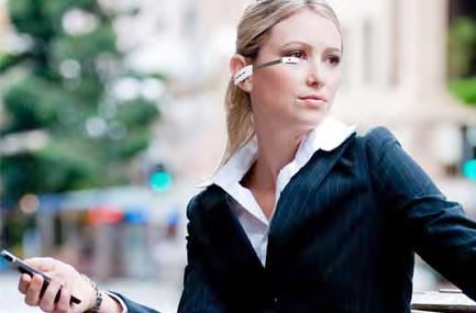 The Vuzix AR system allows people to access digital data on the go. (Source: Vuzix).