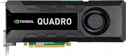The new Nvidia Quadro K4000. (Source: Nvidia)