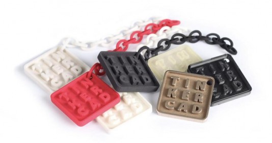 Until it closed today, Tinkercad was gaining popularity with people designing products for 3D printing, as symbolized by this Tinkercad charm bracelet the company created as a logo. (Source: Tinkercad)