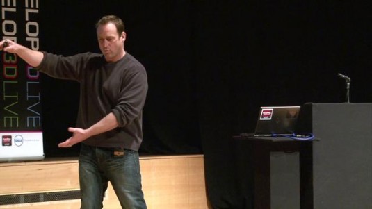 Brad Peebler of The Foundry speaking at Develop 3D Live’s inaugural event in 2012. (Source: Develop 3D) 