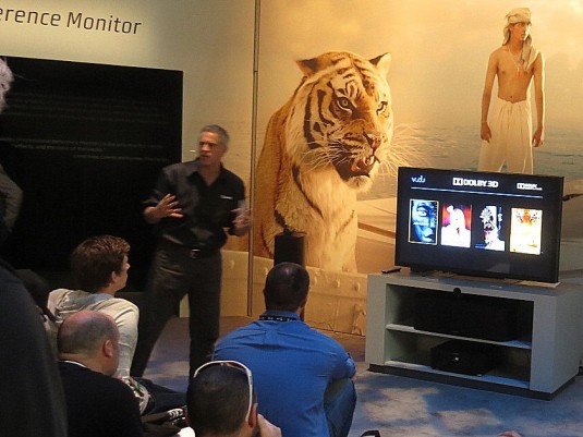 At NAB Dolby was excited to share their plans for the next generation of 3D. (Source: JPR)