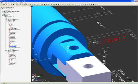 New features in Hoops Exchange 6.0 allow easier extraction of model data from a 3D PDF document. (Source: Tech Soft 3D)
