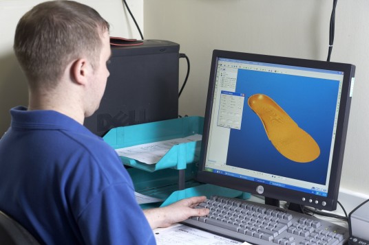 Automating with Delcam software has dramatically reduced the time taken to design orthotic insoles at Salts Techstep. (Source: Delcam)