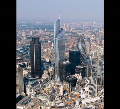 The central London skyline includes several buildings designed using computational geometry. (Source: Smart Geometry)
