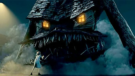 FACS research was behind the animation in Monster House to describe both the humans and the house. (Source: Columbia) 