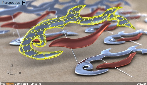 The Neon viewport in Rhino has very little visual overhead. (Source: McNeel and Associates)