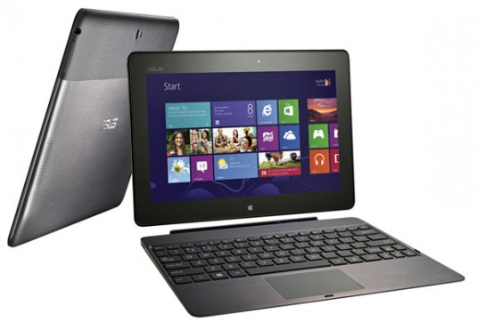 The Asus Vivo Tab running Windows 8, one of three Windows tablets compared. (Source: Asus)