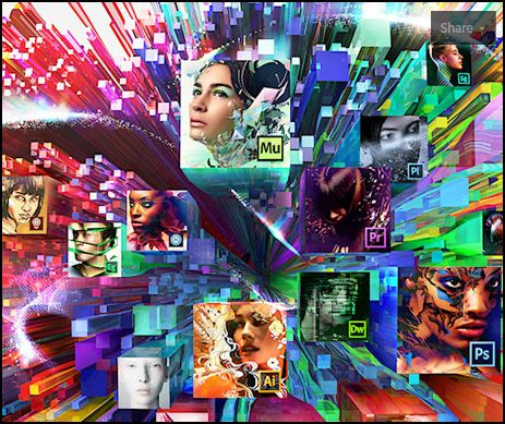 Creative Cloud brings the professional tools of graphic design, publishing, and video to the Web. (Source: Adobe)
