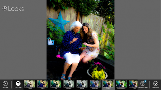 More than 15 filters are available for images in Adobe Photoshop Express. (Source: Adobe)