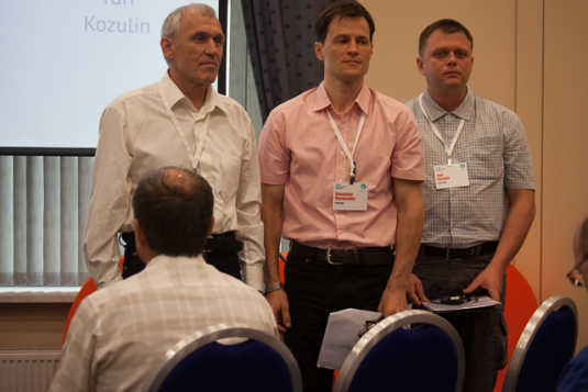 Ascon’s C3D team: Nicolai Golovanov, Alexander Maximento, Yuri Kozulin. (Source: JPR)