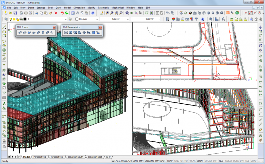 Bricsys brings parametric design and data management to architecture with its new BricsCAD BIM Module, now available for testing by BricCAD users. (Source: Bricsys)