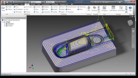 Autodesk Inventor HSM Express is now available as a free download for beta testing. (Source: Autodesk)