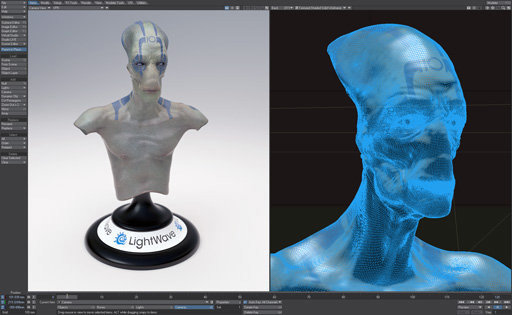 New 3D printing tools enables fast character creation and output for 3D printers. (Source: NewTek)