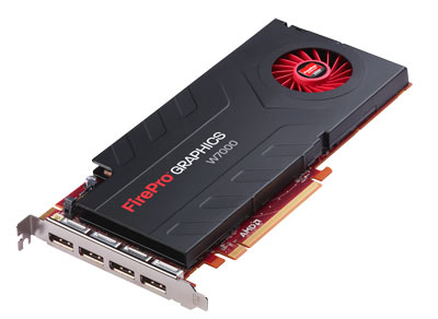Sales are up for the AMD FirePro line, including the new high-end W7000. (Source: AMD)