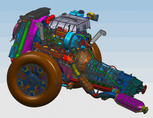 On the test bench: A model from the new SPECapc for Siemens NX 8.5 benchmark. (Source: Siemens PLM Software)