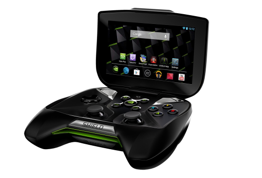 The new Nvidia Shield, an Android-based handheld game unit. (Source: Nvidia)