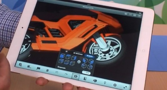 AutoCAD 360 was demonstrated running on the new iPad Air at Apple's product launch. (Source: Amobil.no)