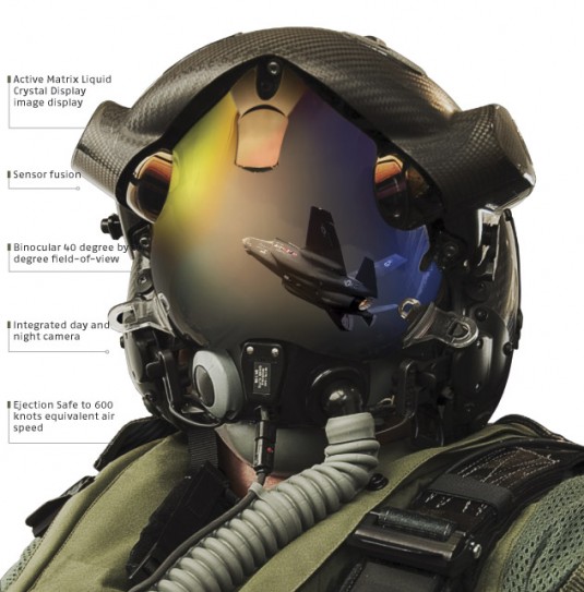Perhaps most expensive AR systems available (to those who buy NATO military hardware) is the Helmet-Mounted Display System for the F-35 Lightning II Joint Strike Fighter. (Source: Wikipedia)