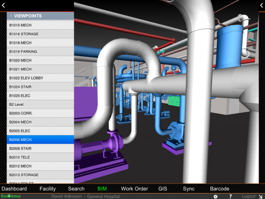 A sample image from EcoDomus Mobile, a BIM iOS application developed using HOOPS Visualize for Mobile. (Source: TS3D)