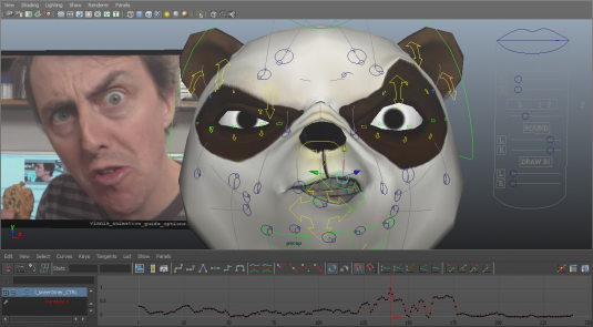 Retargeter works inside Autodesk animation tools to help create facial animation from an actor’s motions. (Source: Faceware Technologies) 