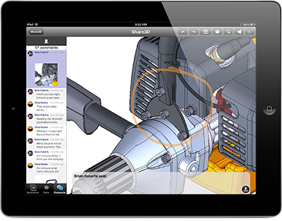 : Share3D apps are available for iPad, iPhone, and PC. (Source: QuadriSpace)