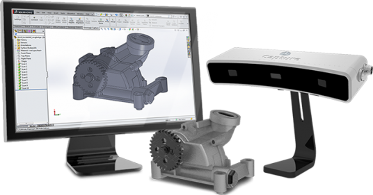 Geomagic Capture is a software/hardware bundle for professional scan-to-design and quality inspection. It works with a variety of existing 3D CAD products. (Source: 3D Systems)