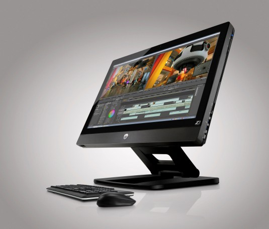 The HP Z1 brings all-in-one styling to the workstation market. (Source: HP)