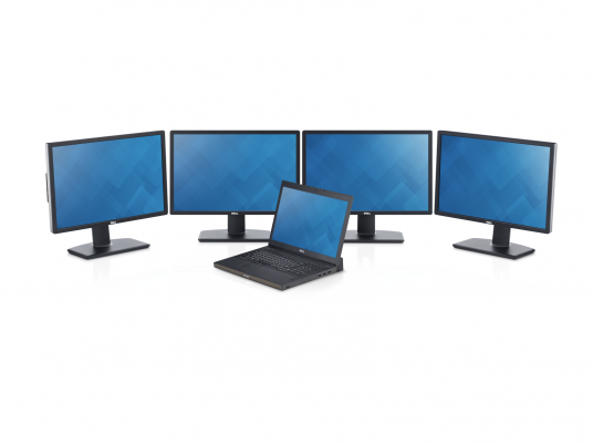 The Dell Precision M6800 carries on the tradition of the Precision mobile workstation’s high-end, desktop replacement solution. It can even drive up to four external monitors. (Source: Dell.com)