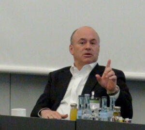 PTC CEO James Heppelmann answers press questions at PTC Live Stuttgart, photo : CADplace