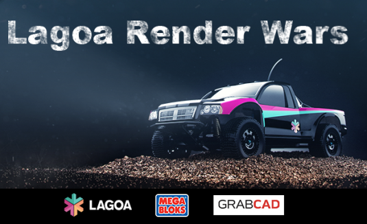 GrabCAD and SpaceClaim have both announced integration deals with cloud-based photorealistic visualization platform Lagoa. GrabCAD is introducing its users to Lagoa with a contest to re-invent a model truck. (Source: GrabCAD)