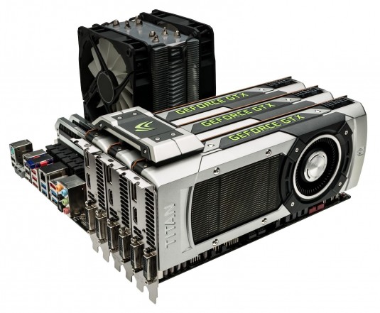 Gaming continued to be a resilient market for computer graphics chips in 2013. The GeForce GTX Titan GK110 was a hot seller in 4Q13 for Nvidia and its manufacturing partners. (Source: Nvidia) 