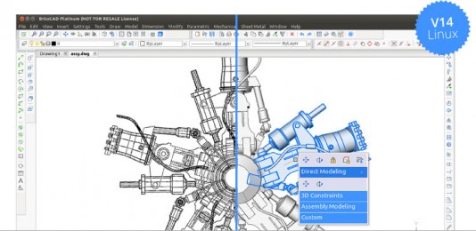 BricsCAD V14 is now available for the open source Linux operating system, lowering the cost of entry for professionals in many emerging markets. (Source: Bricsys)