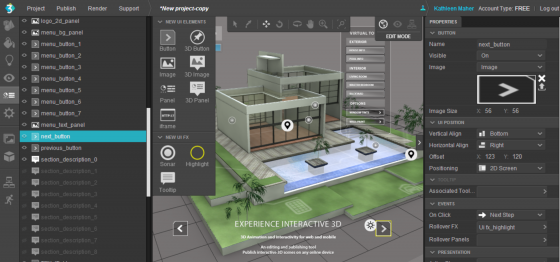 Cl3ver interface: Cl3ver offers several templates to enable customers to create their own presentations. (Source: Cl3ver.)