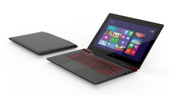 The Lenovo Y50 has the company’s Touchscreen technology and uses a GeForce GTX 860M. (Source: Lenovo)