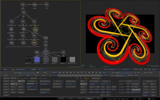 Flame 2015 supports interactive editing of 3D visual effects. (Source: Autodesk)