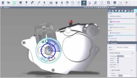 The Lagoa 3D modeler for MCAD is currently being shown as a technology preview to interested people in the CAD world. (Source: Lagoa)