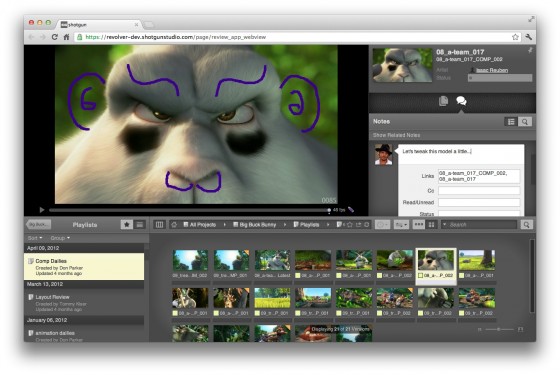 Shotgun is a cloud-based post-production asset management system for video and game professionals. (Source: Shotgun/Autodesk)