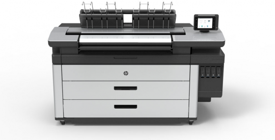 HP introduces a new wide-format printer with a new technology that gives laser speed and quality to ink jet printing by delivering it in a modular set of print heads that stretch across the page. HP PageWide printers willb e available in 2015. (Source: HP)