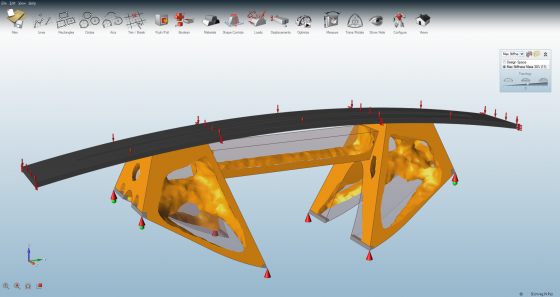 SolidThinking Inspire is engineering simulation software for early stage design. It includes the ability to use biomimicry as a design criterion. (Source: Altair)