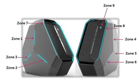 Two view: The Area-51 light show. (Source: Alienware)