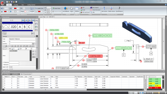 Solidworks Inspection is a new add-on module for automating the creation of inspection sheets. (Source: Solidworks)