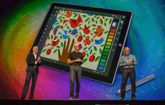 Adobe executives made a big point of saying Adobe intends to make all makes and models of tablets into content creation tools. (Source: Adobe)