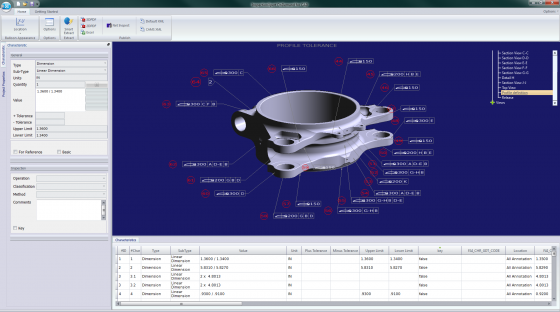 The initial release of InspectionXpert On Demand for CAD works with Catia and .dwg files; support for other common formats is promised “in months.” (Source: KeyToData)